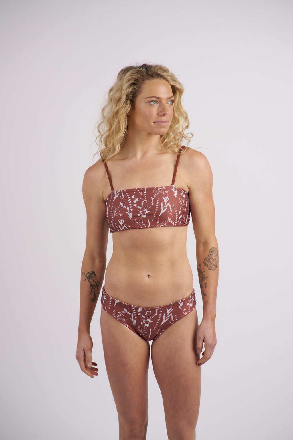 Kona Tie Back Bikini Top - Wildflower x Spice