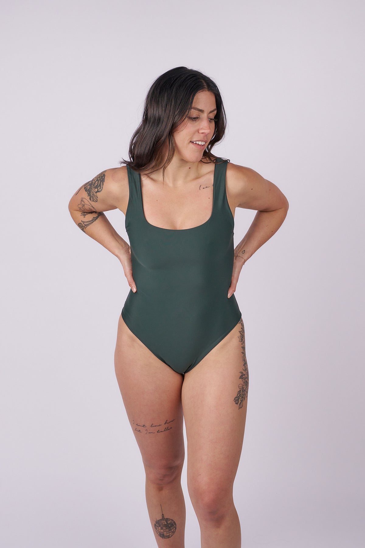 Thea Low Back One Piece - Jungle
