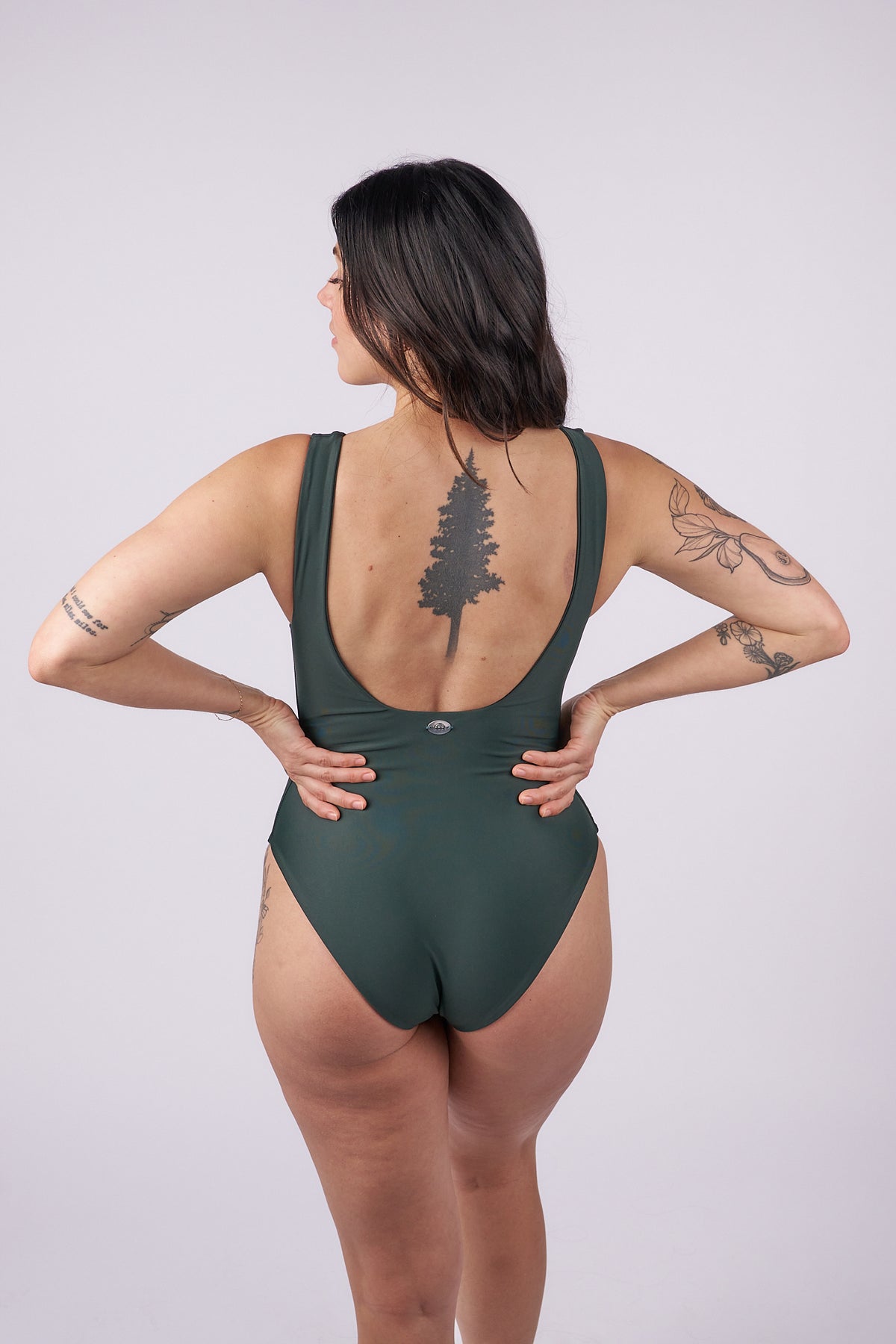 Thea Low Back One Piece - Jungle