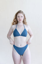 Luna Mid Rise Bikini Bottom - Rain