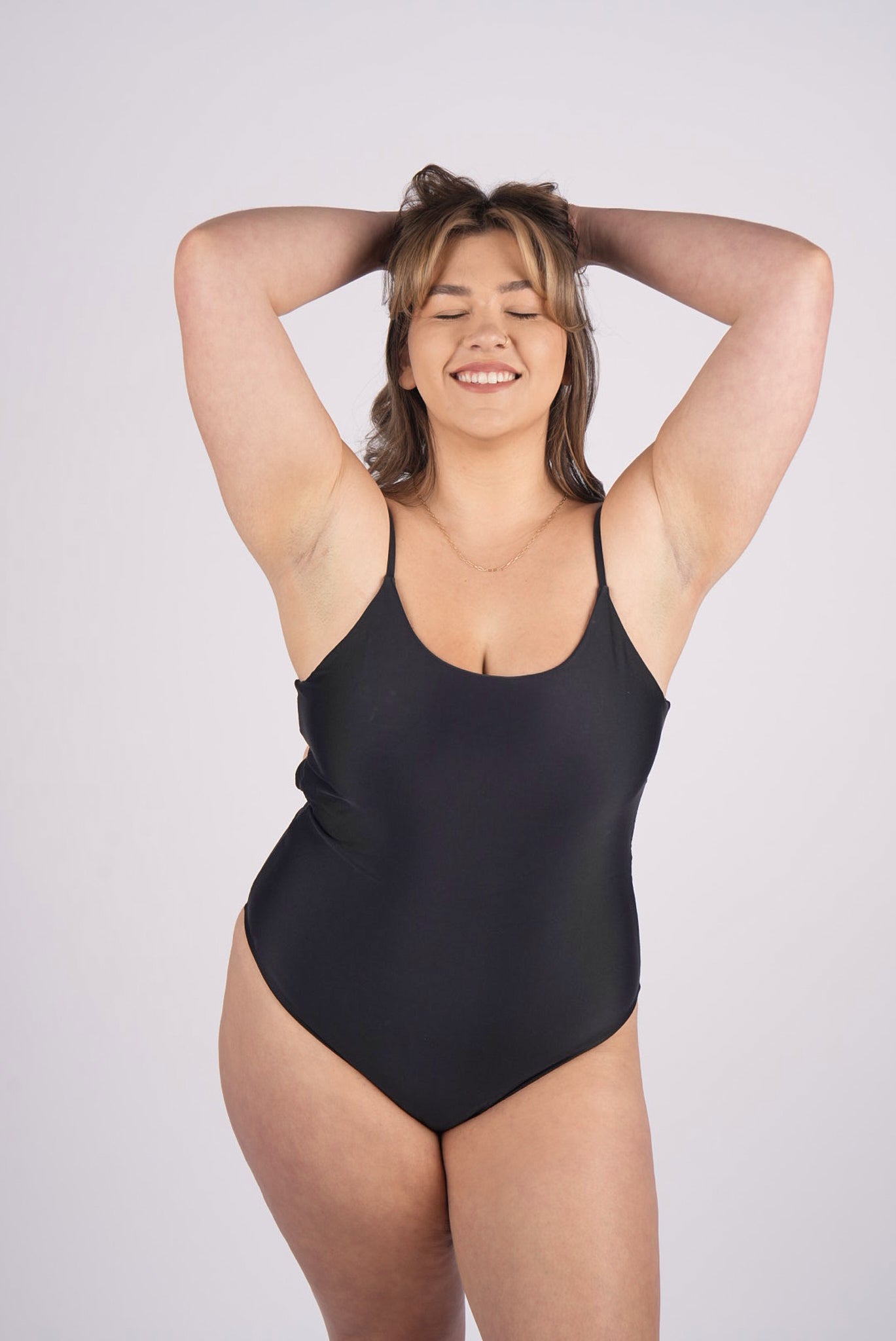 Ivy Tie Back One Piece - Black