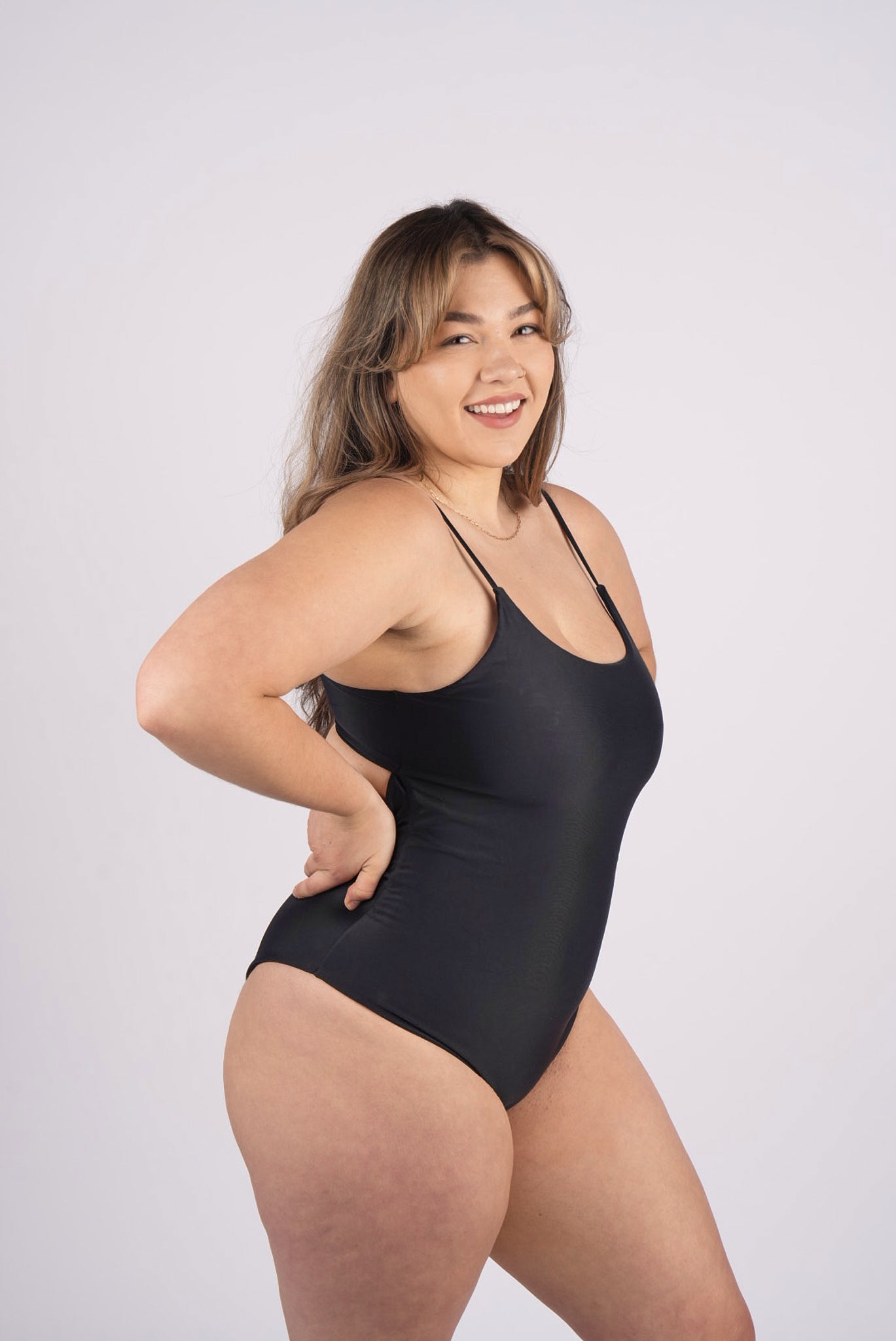 Ivy Tie Back One Piece - Black