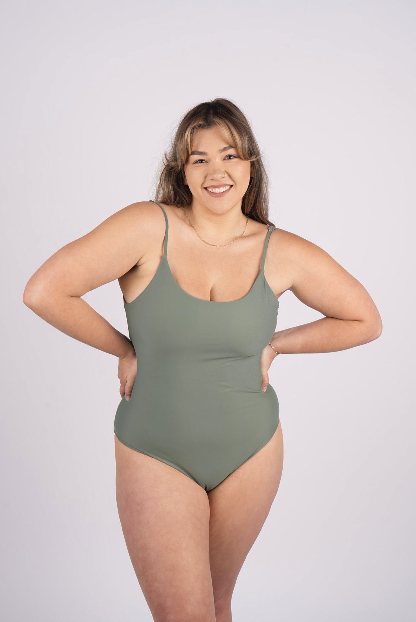 Ivy Tie Back One Piece - Sage