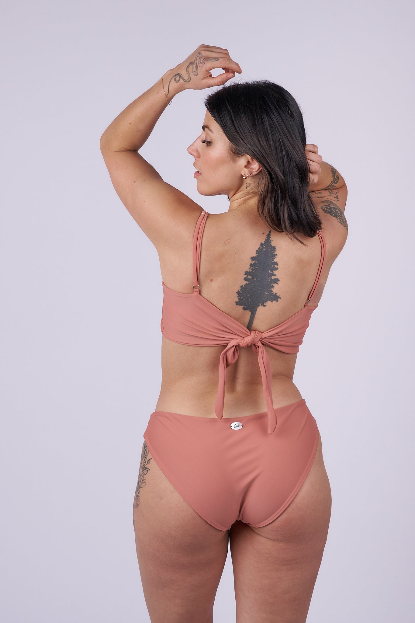 Kona Tie Back Bikini Top - Blush