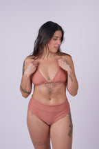 Riley Banded Bikini Bottom - Blush
