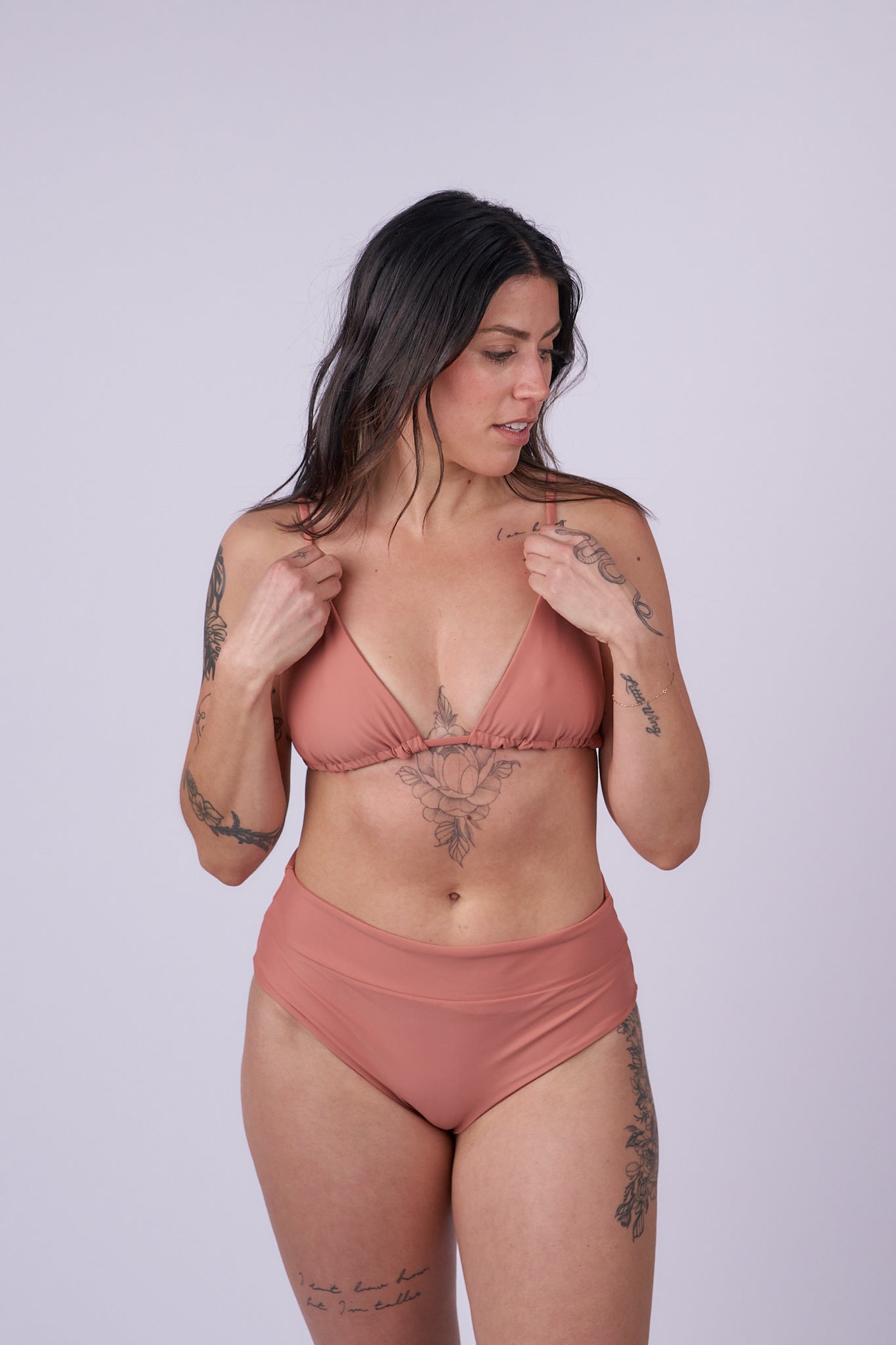 Riley Banded Bikini Bottom - Blush