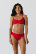 Juno T-Back Bikini Top - Fire