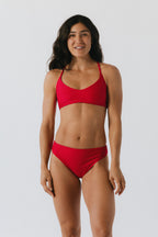 Juno T-Back Bikini Top - Fire