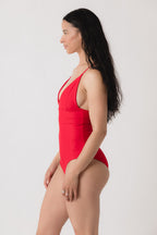 Sola V-Neck One Piece - Fire