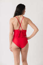 Sola V-Neck One Piece - Fire