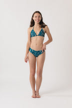 Piper Triangle Bikini Top - Wildflower x Lagoon