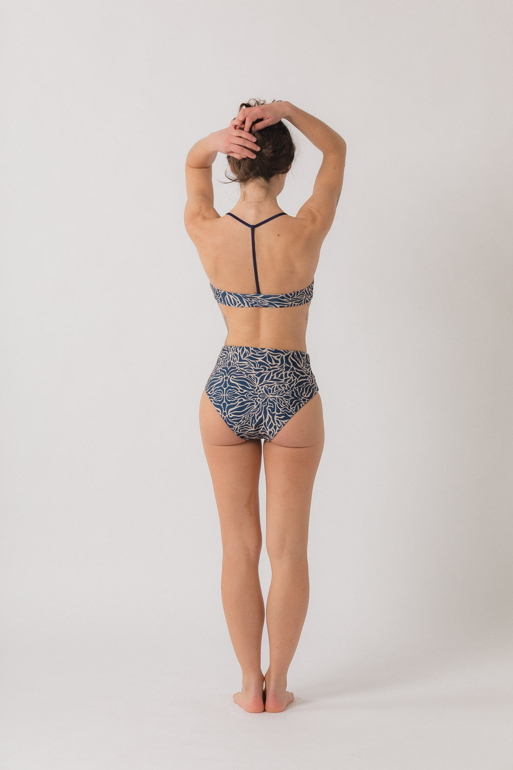 Nina High Waist Bikini Bottom - Mirage x Water