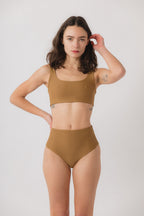 Cleo Square Neck Bikini Top - Maple