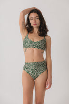 Nina High Waist Bikini Bottom - Mirage x Earth