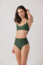 Nina High Waist Bikini Bottom - Mirage x Earth