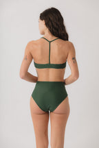 Nina High Waist Bikini Bottom - Mirage x Earth