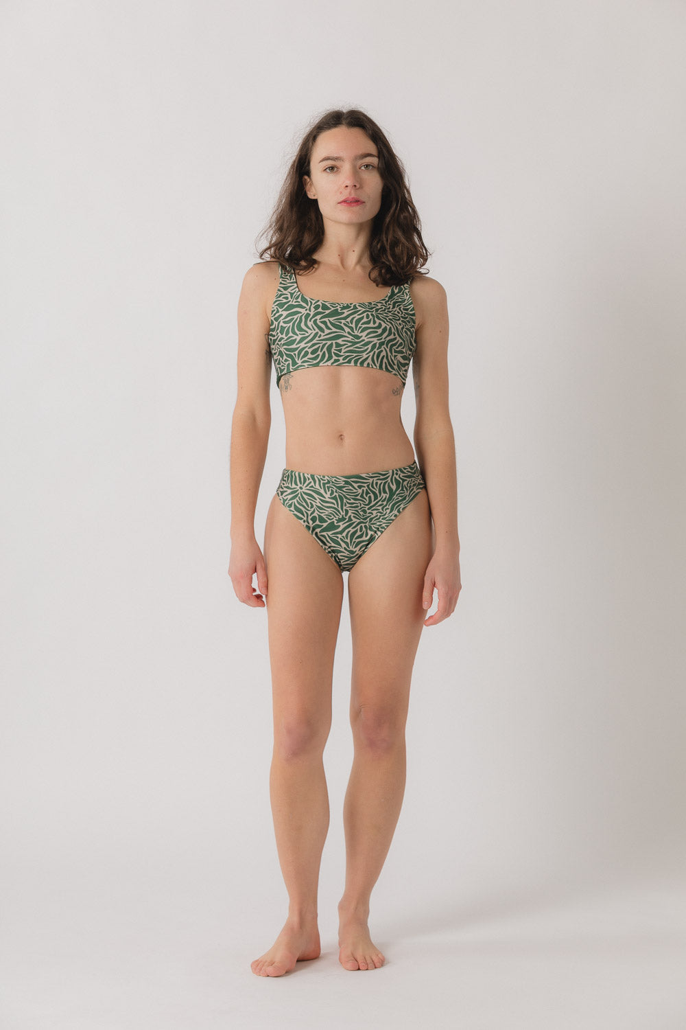 Cleo Square Neck Bikini Top - Mirage x Earth
