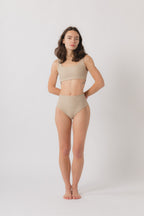 Cleo Square Neck Bikini Top - Oat