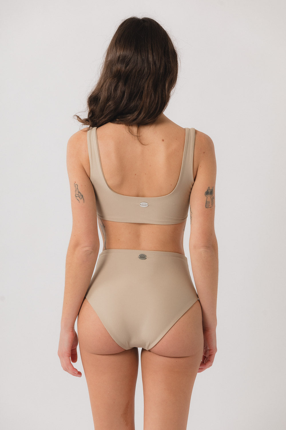 Cleo Square Neck Bikini Top - Oat