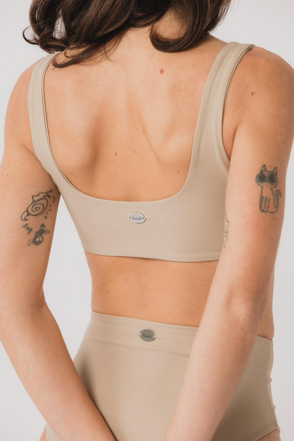 Cleo Square Neck Bikini Top - Oat