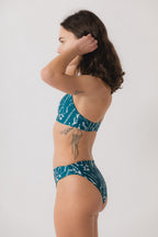 Luna Mid Rise Bikini Bottom - Wildflower x Lagoon